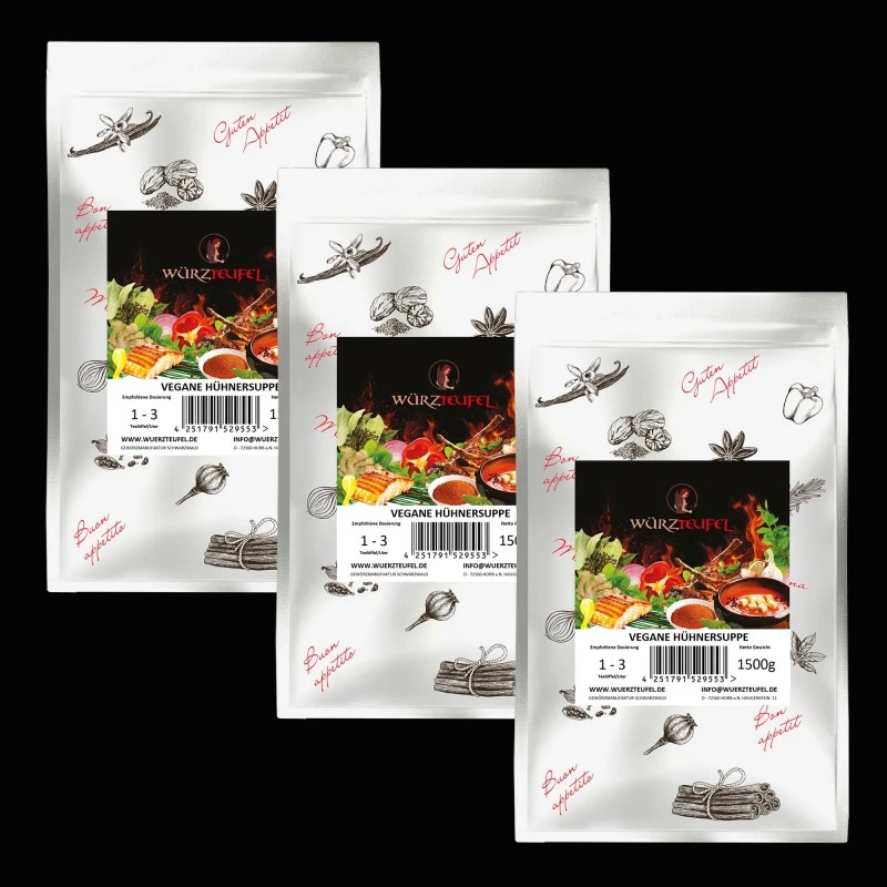 Vegane Hühnersuppe (Instant)