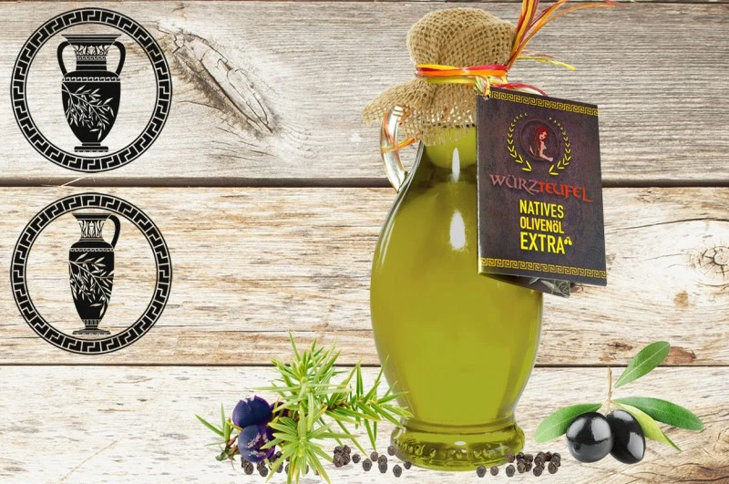 Wacholder-schwarzer Pfeffer (aromatisiertes Olivenöl)