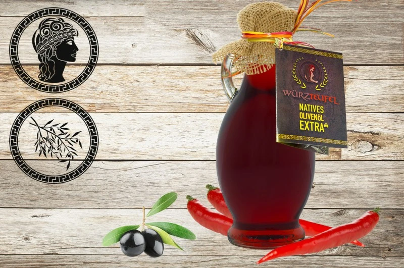 Hot-Chili-Olivenöl (aromatisiertes Olivenöl)