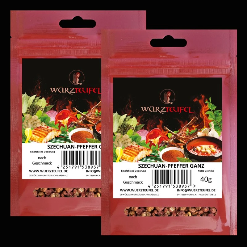 Szechuanpfeffer, ganz
