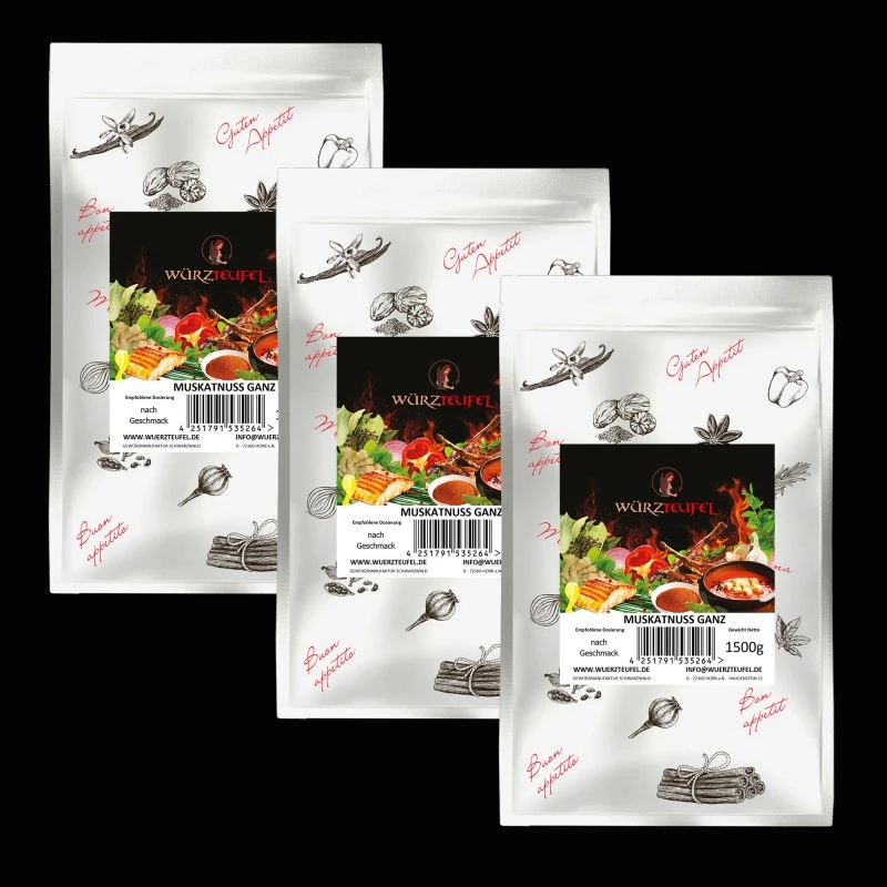 Muskatnuss (Grenada), ganz