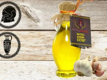Knoblauchöl (aromatisiertes Olivenöl)