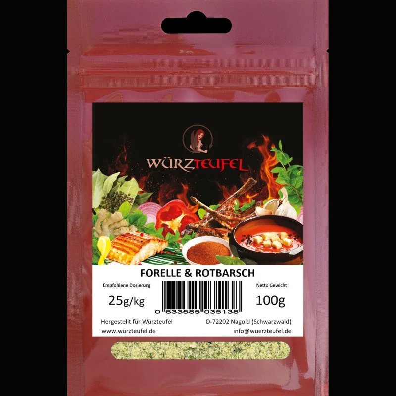 Forelle- und Rotbarsch-Gewürz