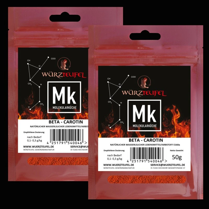 Beta-Carotin (natürlicher Farbstoff E160a)