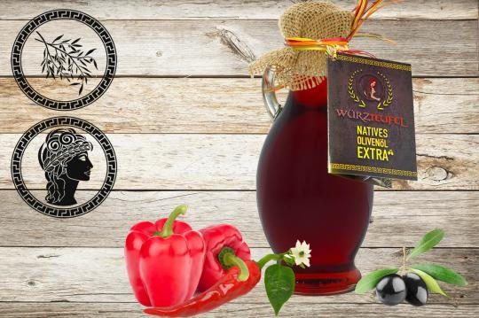 Ungarisches Paprikaöl, aromatisiertes Olivenöl