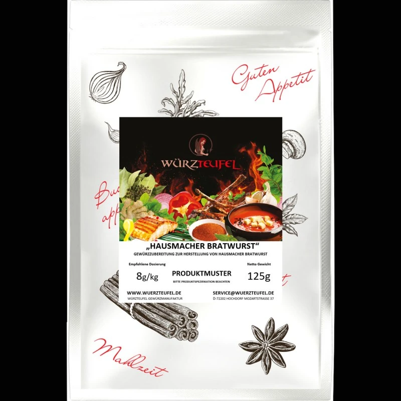 Bratwurst-Gewürz (Hausmacher-Art) zur Wurstherstellung
