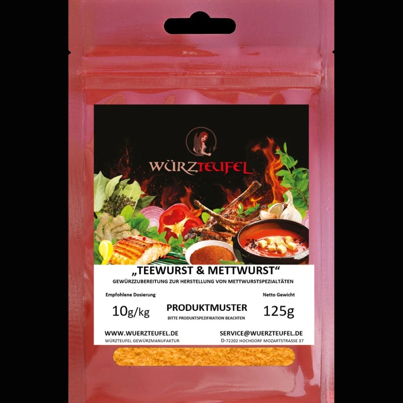 Mettwurst-Gewürz (Feine Mettwurst) zur Wurstherstellung