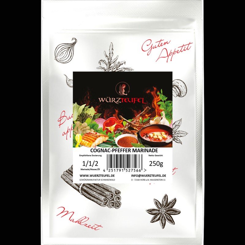 Cognac - Pfeffer Marinade