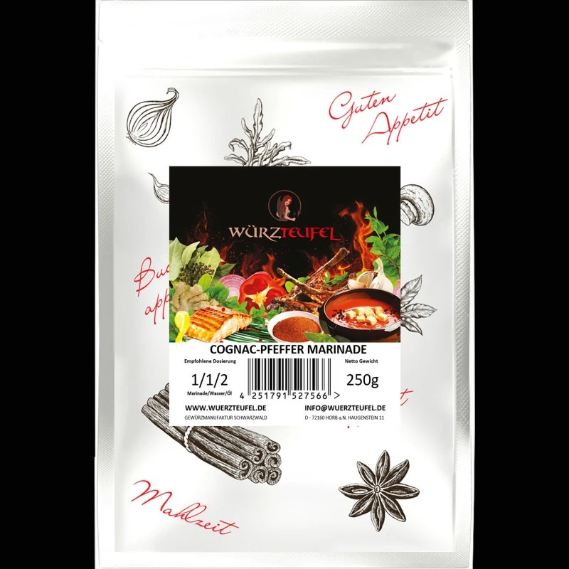 Cognac-Pfeffer-Marinade (Instantpulver)