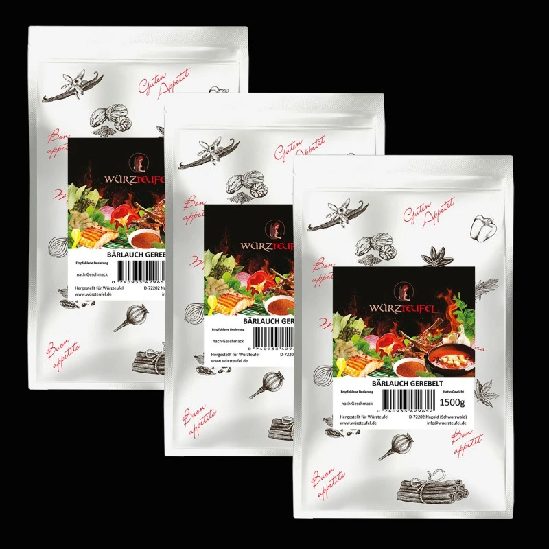 Bärlauch, grob gerebelt