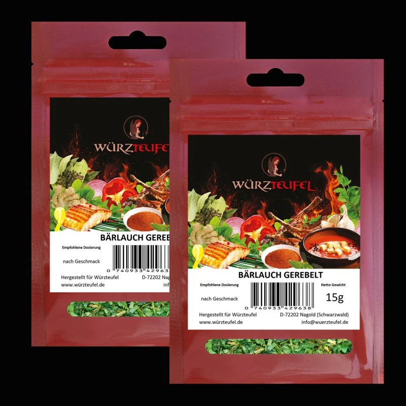 Bärlauch, grob gerebelt