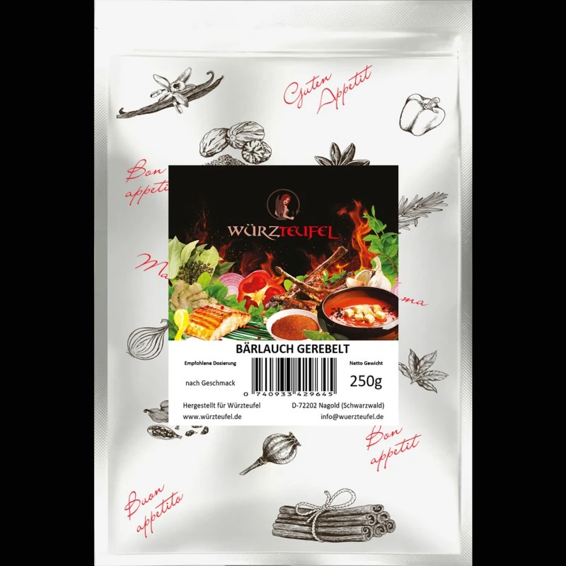 Bärlauch, grob gerebelt