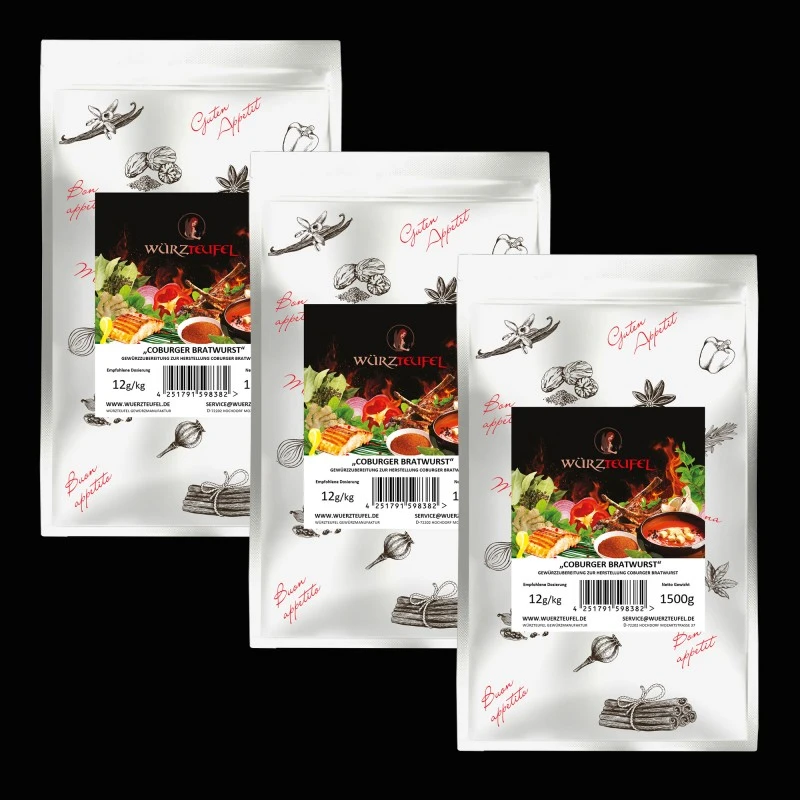 Coburger-Bratwurst-Gewürzmix zur Wurstherstellung