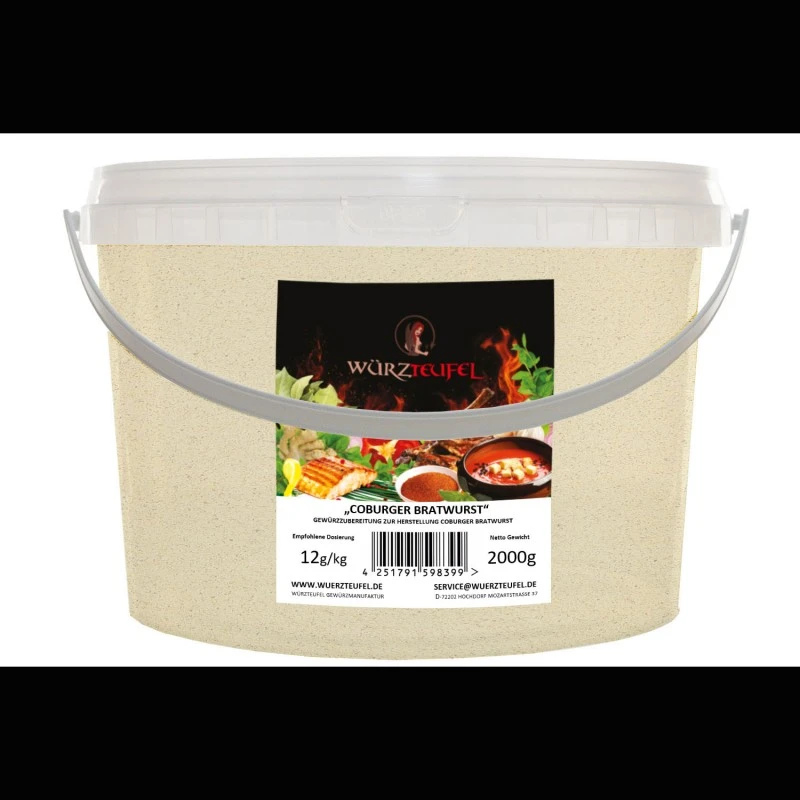 Coburger-Bratwurst-Gewürzmix zur Wurstherstellung
