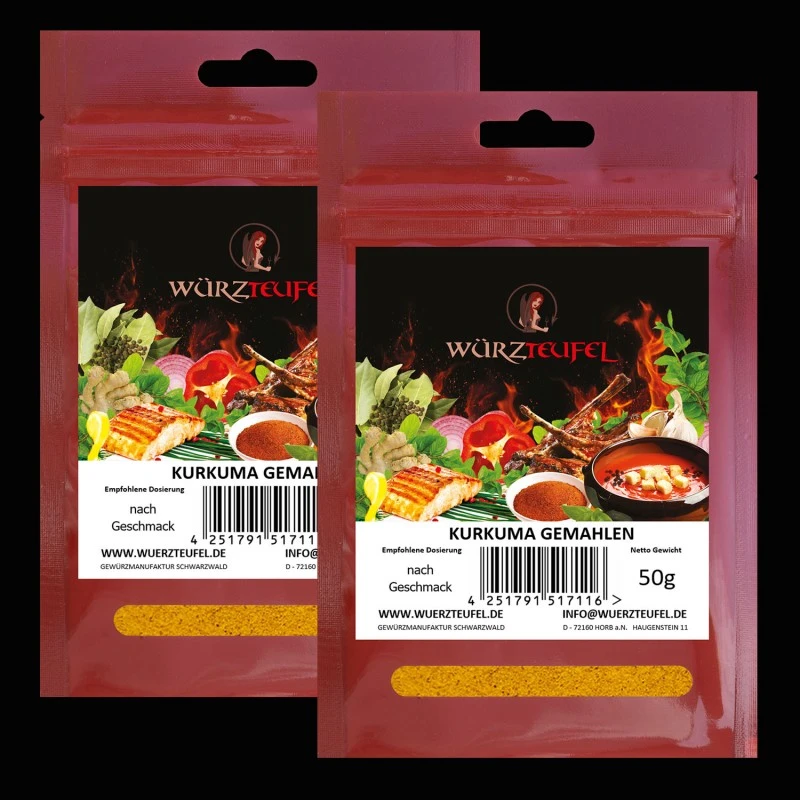 Kurkuma, gemahlen