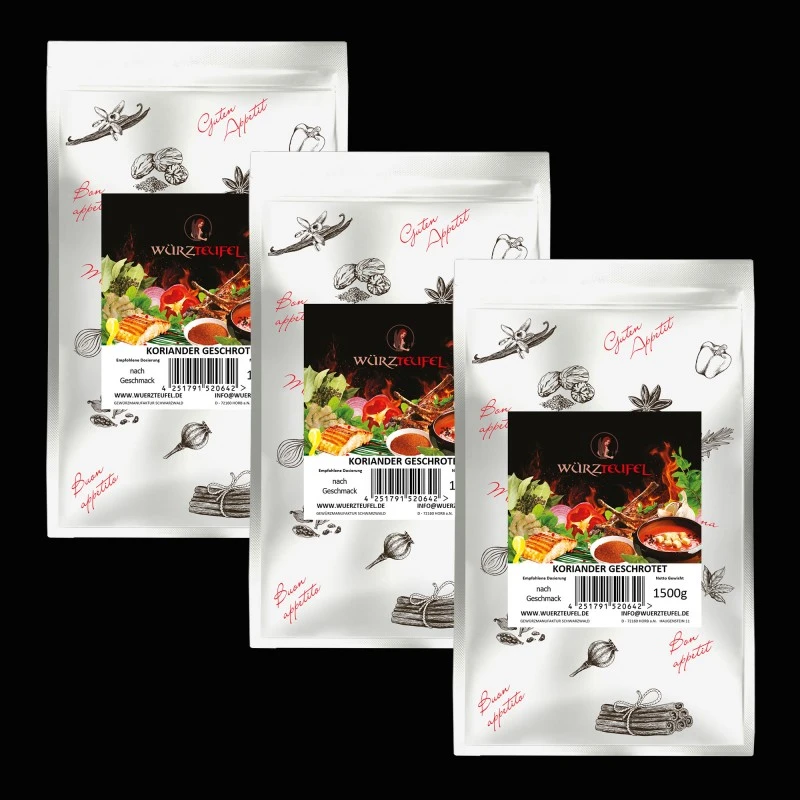 Koriander, geschrotet