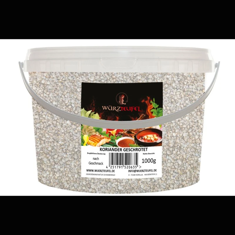 Koriander, geschrotet