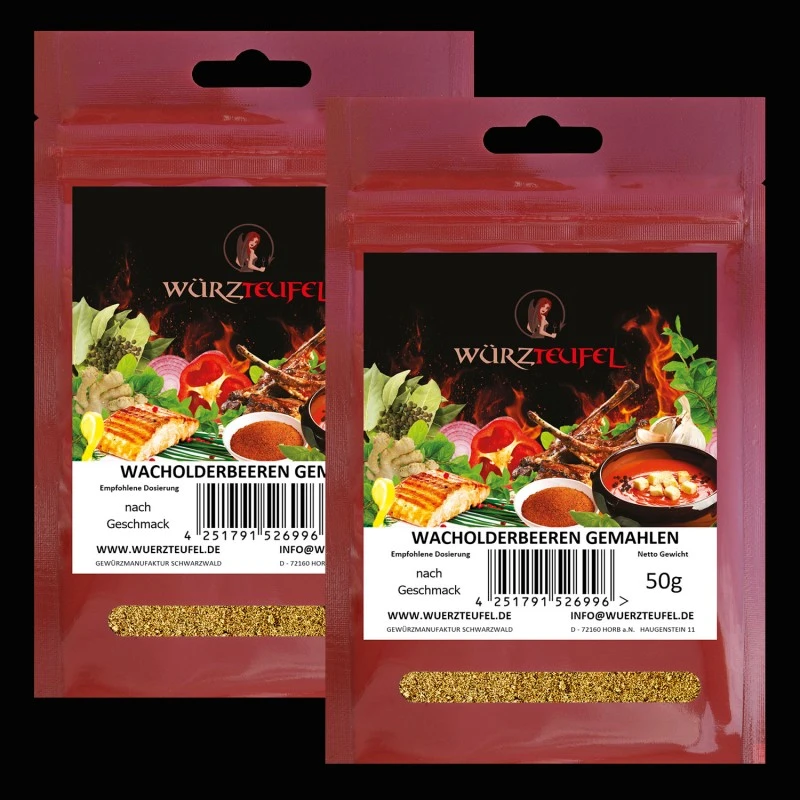 Wacholderbeeren, gemahlen