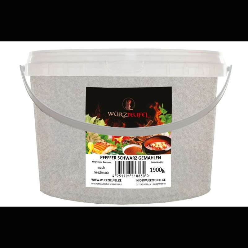 Pfeffer schwarz, gemahlen