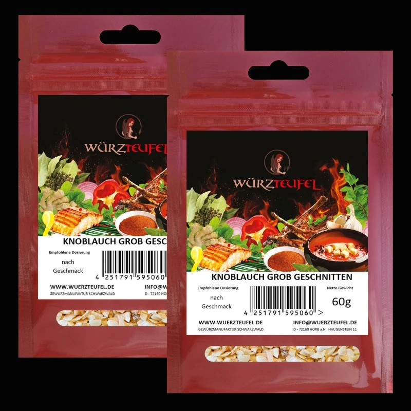 Knoblauch, grob geschnitten (G3)