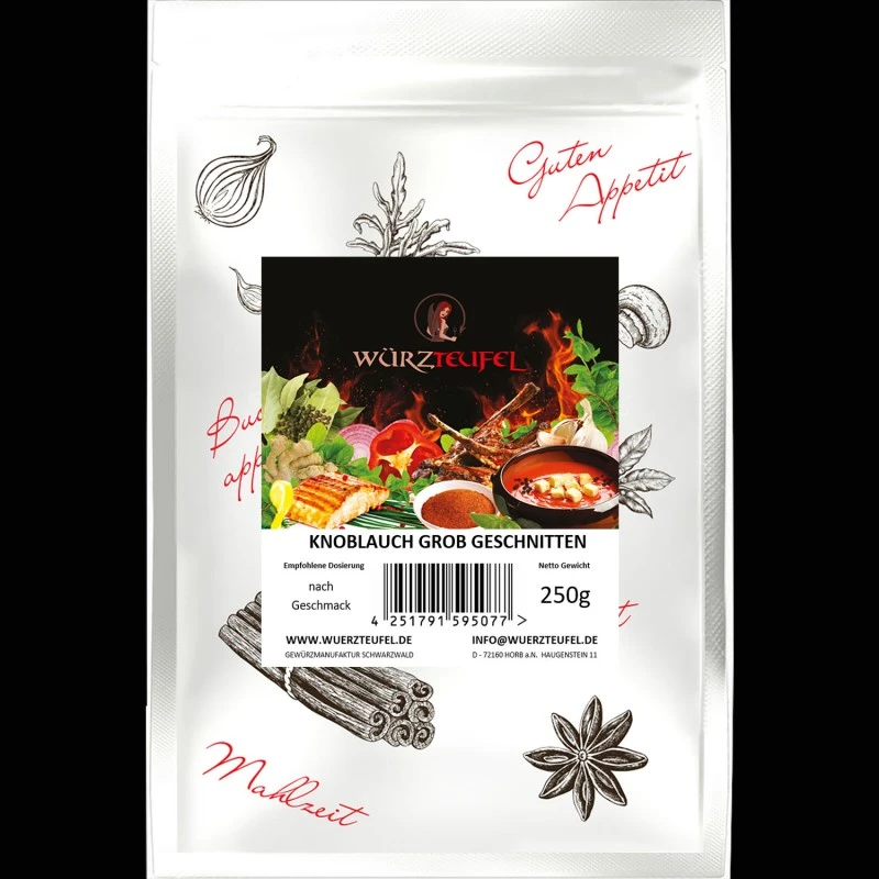 Knoblauch, grob geschnitten (G3)