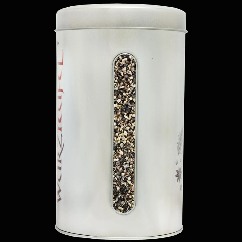 Pfeffer schwarz, fein geschrotet