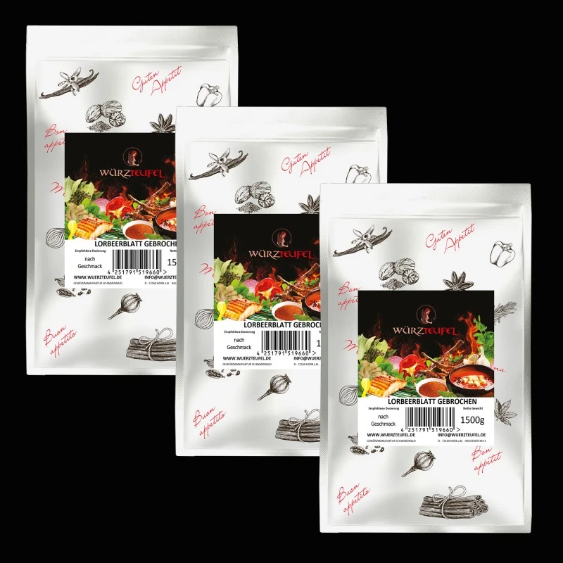 Lorbeerblatt, geschrotet