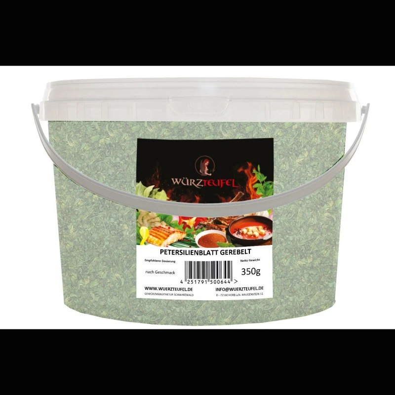 Petersilie, gerebelt