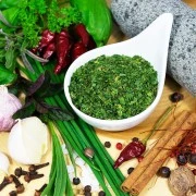 Petersilie, gerebelt